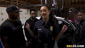 Police Officer Eliza Ibarra Deepthroats Every Big Black Cock free video